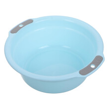 Lightweight Wash Basin With Handles, Small Light Blue Plastic Tub For Laundry And Vegetable Wash, Home Use