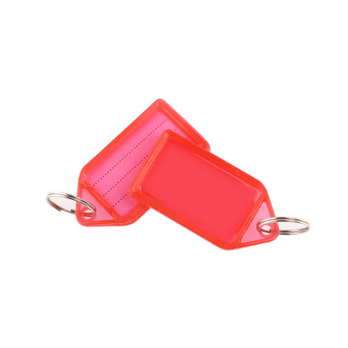 60St Plastic Id Labels Met Sleutelring Voor En Sleutels 1