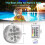 Pack Submersible LED Pond Light with Remote Control RGB Multicolor - Ya 2