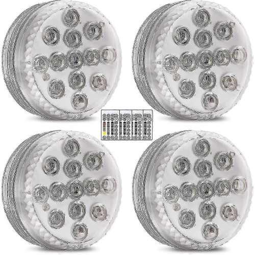 Pack Submersible LED Pond Light with Remote Control RGB Multicolor - Ya