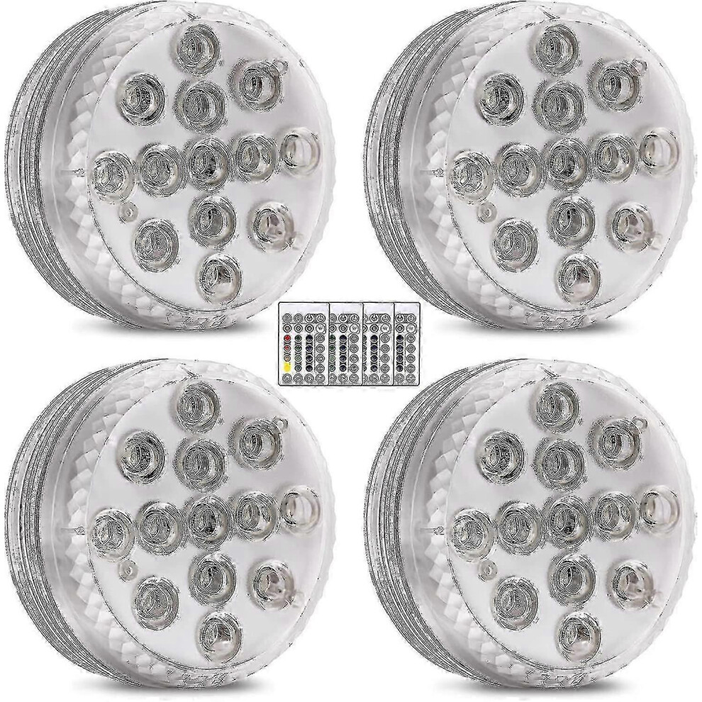 Pack Submersible Led Pond With Remote Control Rgb Multicolor - Ya Light