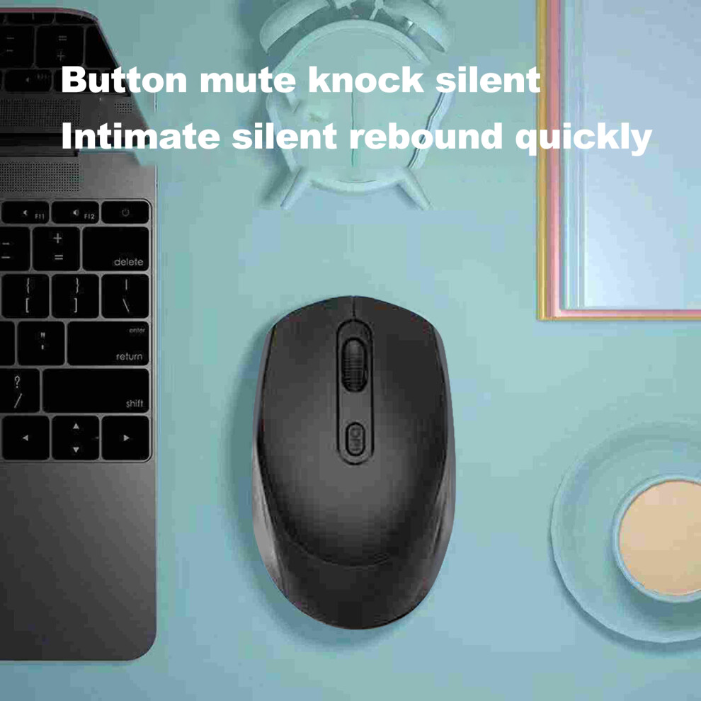 Rechargeable Wireless Silent Mouse For Office & Gaming, 10M Range, 500Mah, Black 4971351174305
