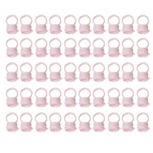 50 pcs Pink Ink Ring Cups for Lash Glue 17mm Diameter 28mm Height