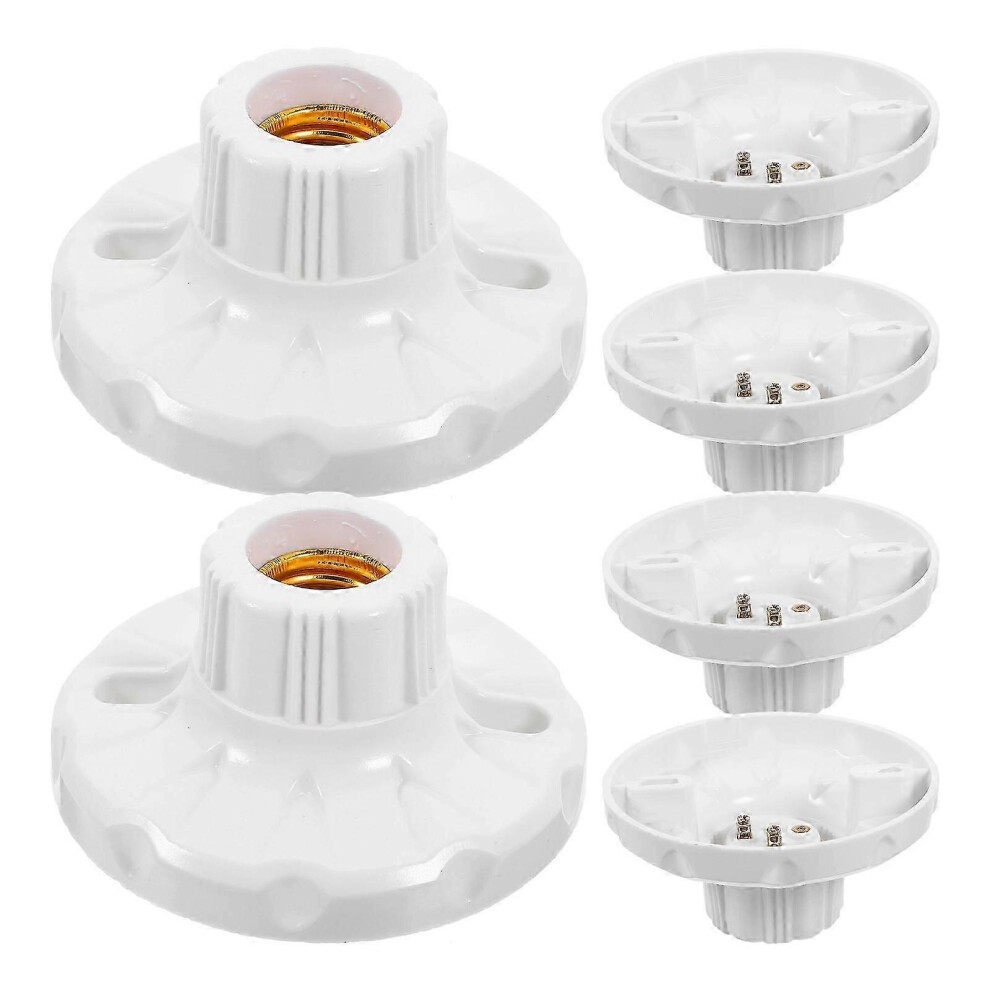 Set of 6 E27 ceiling light sockets