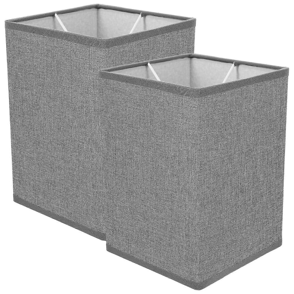 Set of 2 modern style linen bedside lampshades, wall light, chandelier
