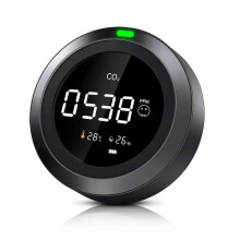 CO2 Detector, 3 in 1 Indoor Air Quality Monitor Detecting Carbon Dioxide Temperature and Humidity, NDIR CO2 Detector