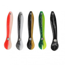 5 Pcs Loach Fishing Lure 10cm High Simulation 3D Eyes Soft Flexible Vivid Loach Bait Fishing Lure