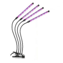 Plant lamp / plant lighting with 4 flexible LED fluorescent tubes