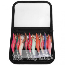 10Pcs Artificial Fish Shrimp Shape Lure Bait Fishing Tackle with Box(Type 3.0)