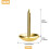 Pack of 200 Upholstery Nails, Imitation Gold, One Size 6