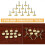 Pack of 200 Upholstery Nails, Imitation Gold, One Size 11