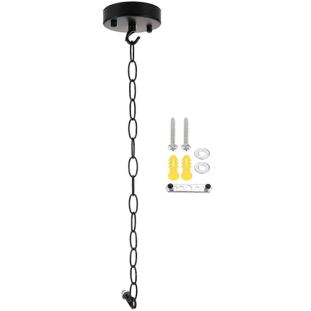 Vintage pendant light set with chain and heavy duty ceiling plate
