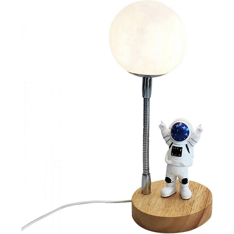 Kikidex (As Show, One Size) 3D Moon Astronaut Desk Lamp Led 7 Color Ubs Spaceman Bedside Night For Kids Decoration S Creative Ornaments Light