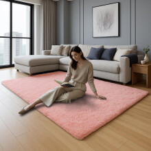 (Pink, 50 x 80 CM) Yorkshire Bedding Luxury Shaggy Rug for home décor – Soft, Fluffy& Hypoallergenic | Modern Indoor Rug for Bedroom, Living Room and Lounge |