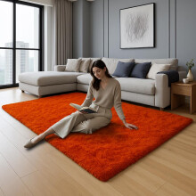 (Rust, 120 x 170 CM) Yorkshire Bedding Luxury Shaggy Rug for home décor – Soft, Fluffy& Hypoallergenic | Modern Indoor Rug for Bedroom, Living Room and Lounge |