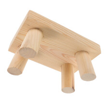 tragbarer Holztreppenhocker für Kinder aus Massivholz, rutschfest