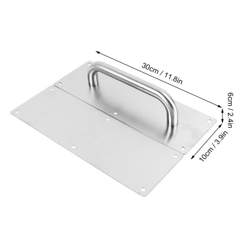 Stainless Steel Door Handle Pull Push Plate, 30x10x6cm, Heavy Duty 1