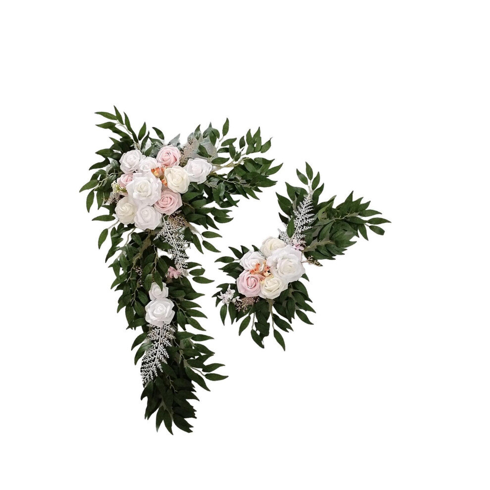 (White) Elegant Artificial Green Arch Wedding Floral Decoration Stunning Home-image-OPC-PKN5MXH-NEW