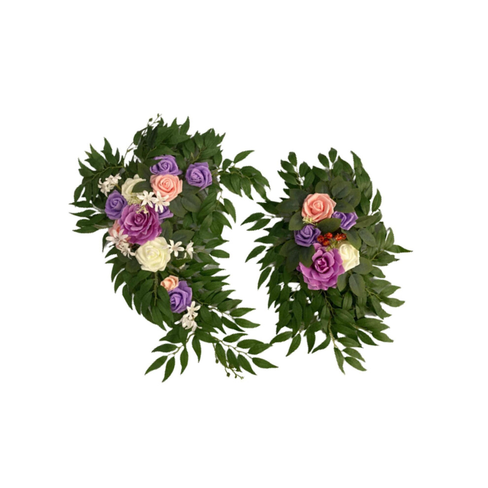 (Purple) Elegant Artificial Green Arch Wedding Floral Decoration Stunning Home-image-OPC-PKN5MXD-NEW