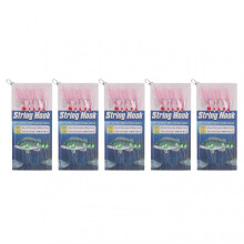 20246 Hooks Colorful Feather Fishing String Hooks Fishing Lure Bait Rig Tackle for Freshwater 14