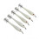 5PCS Hard Fishing Lure Simulation Squid False Bait Hooks Artificial Squid Double Hook JigLuminous White 1
