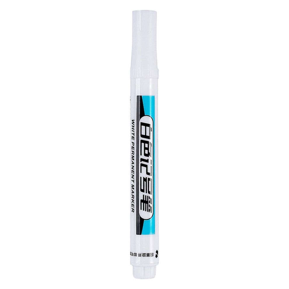 Tire Marker Paint Pen Lettering Refillable Ink Reflective Finish Tire Writing On Construction Equipment Pack 1 White 9354506843687