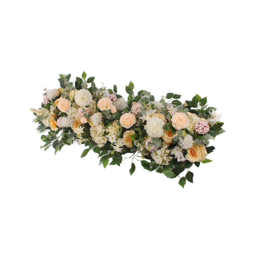 (Champagne, 100x35cm) Exquisite Artificial Wedding Flowers Backdrop Arch Decor Beauty of-image-OPC-PKN5YCM-NEW