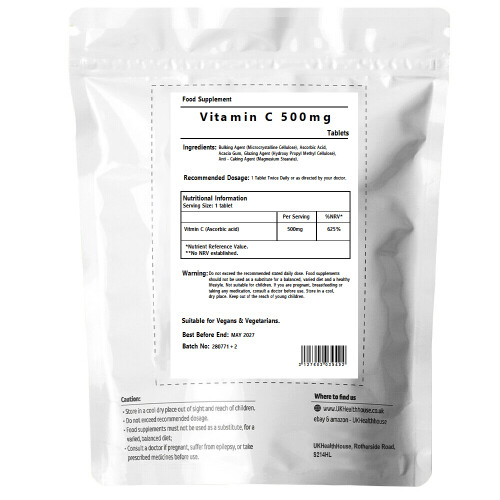 100% Pure - Vitamin C - Tablets - 500mg x 120 1
