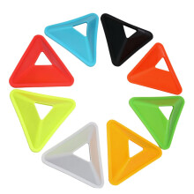 Football Cones 8pcs Portable Agility Cones Training Disc Cones Soccer Accessory Plastic Standard Size