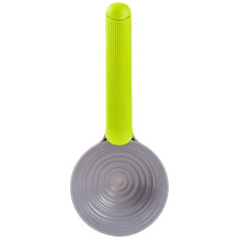 Large Universal Portable Food Scooper for Pets White Blue Plastic Cat Scoop With Mini Spoon Size 45 Lightweight Reusable