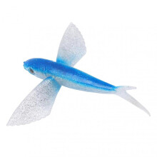 Fishing Lure Flying Fish Shape Artificial Lure Soft Silicone Lure for Seawater Boat FishingBlue