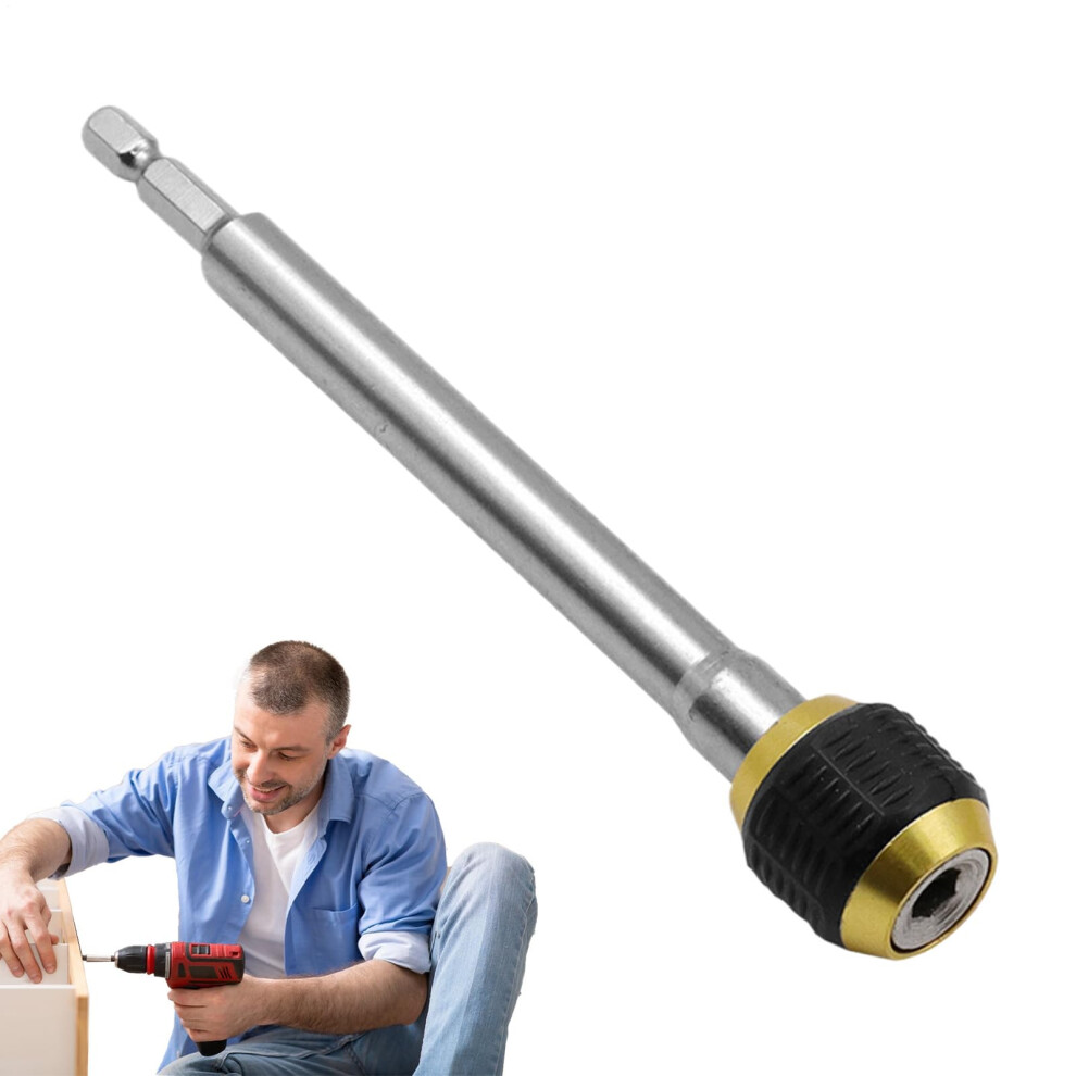 Drill Bit Extension Holder Hexagonal Handle Screwdriver Bit Extender Quick Release Adapter 150Mm Multipurpose Attachment 9393856867509