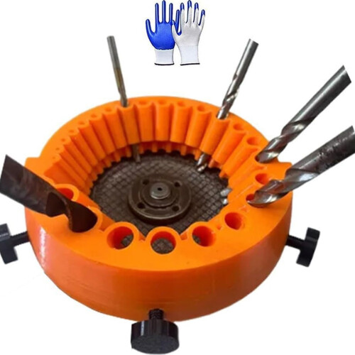 3D Printed Tool Sharpener Drill Bit Sharpener Set Glove Friendly Design For Extended Tool Life