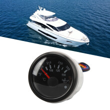 52MM Oil Temp Gauge DC 9-32V Double Scale for RV Yacht Boat Black