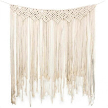 Macrame Wall Hanging Tapestry Handmade Woven Cotton Bohemian Wall Decor Living Room Bedroom Wedding Apartment 115x100cm