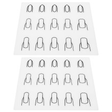 2 stück farbige Silikon-Druckplatten für Nagelstempel, ideal für Studios
