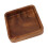 Walnut Fruit Plate 15x15cm Square Smooth Elegant Kitchen Tray 12