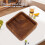 Walnut Fruit Plate 15x15cm Square Smooth Elegant Kitchen Tray 5
