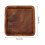 Walnut Fruit Plate 15x15cm Square Smooth Elegant Kitchen Tray 2