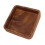 Walnut Fruit Plate 15x15cm Square Smooth Elegant Kitchen Tray 10