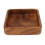 Walnut Fruit Plate 15x15cm Square Smooth Elegant Kitchen Tray 15