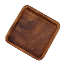 Walnut Fruit Plate 15x15cm Square Smooth Elegant Kitchen Tray