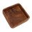 Walnut Fruit Plate 15x15cm Square Smooth Elegant Kitchen Tray 13