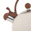 Enamel Whistling Tea Kettle Solid Bottom Modern White Finish for 3