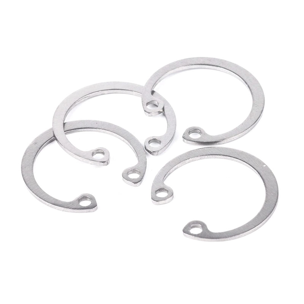 Hole Retaining Ring 10 Pcs Stainless Steel Snap Rings Circlips M8-M75 M40 Bearing Clamp Ring 9354506845216