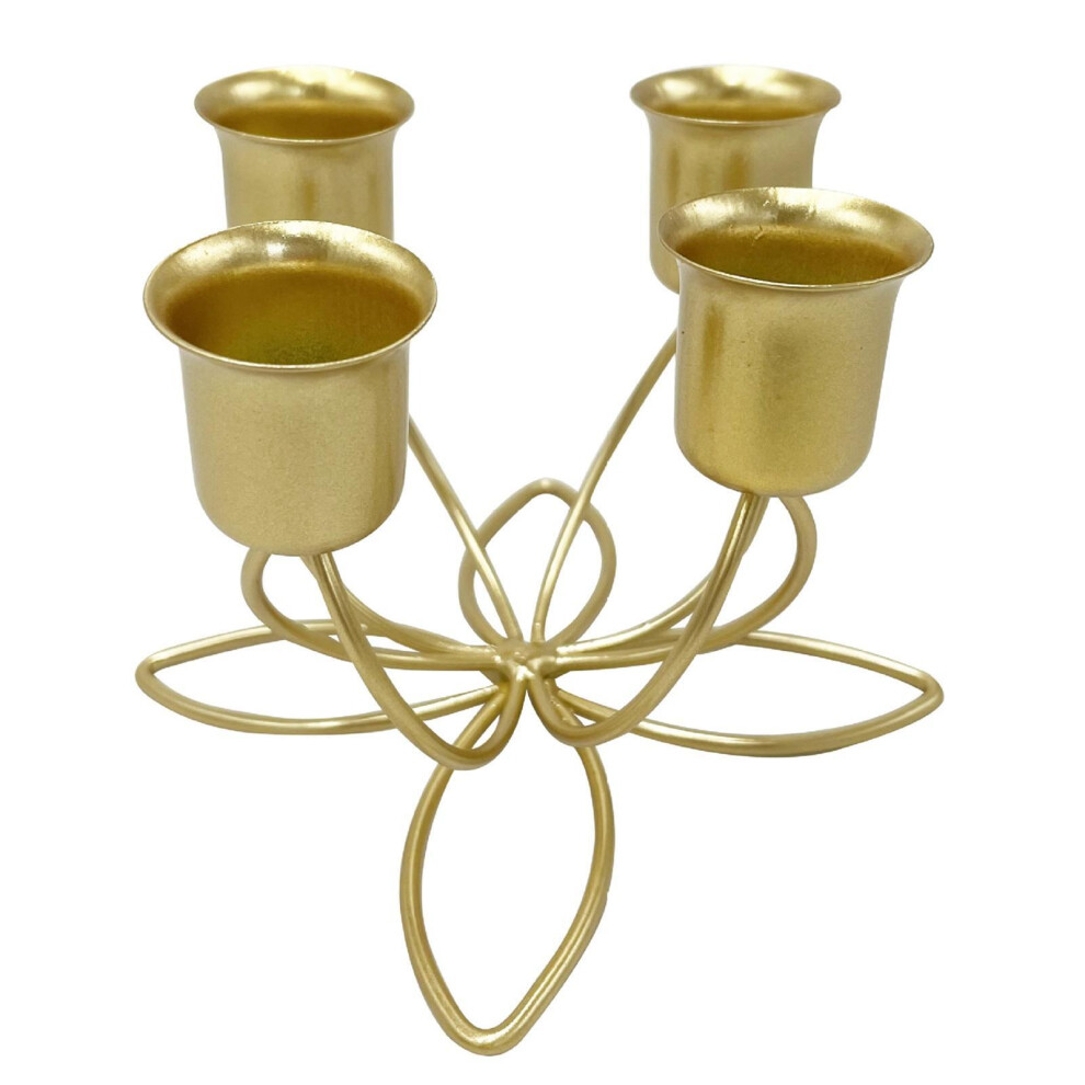 (4 heads golden) Exquisite Candle Holder for Wedding Home Decor Flower Crafts and-image-OPC-PKN8285-NEW