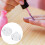 6 Pcs Small Glass Bottles With Lids Crystal Nail Art Cup Container 3
