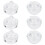 6 Pcs Small Glass Bottles With Lids Crystal Nail Art Cup Container 1