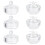 6 Pcs Small Glass Bottles With Lids Crystal Nail Art Cup Container 5