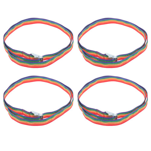 4 Pcs Adjustable Suitcase Belt Portable Cargo Tightener